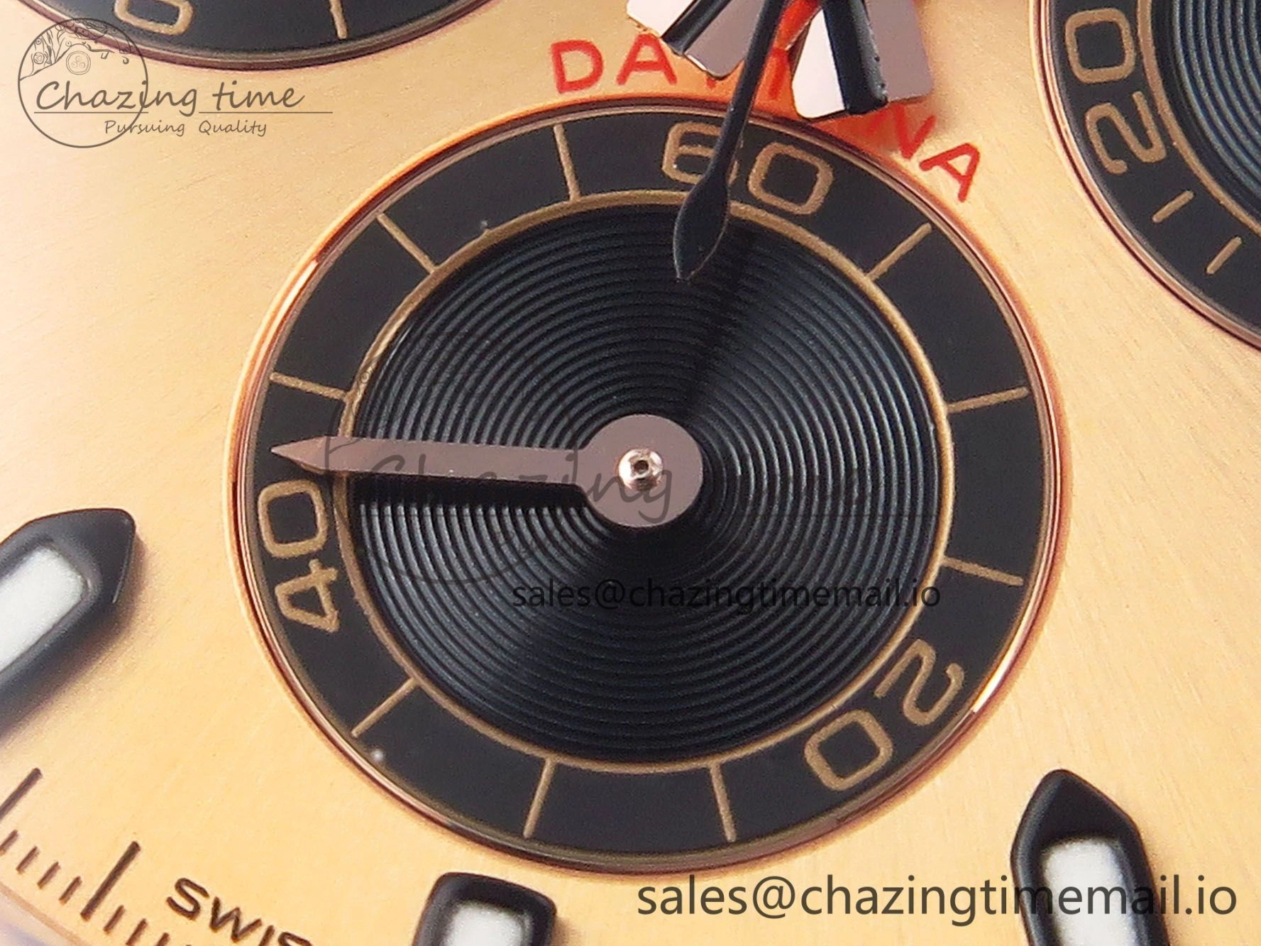 Daytona 116505 KING 1:1 Best Edition RG Black Dial on RG Bracelet SH4130