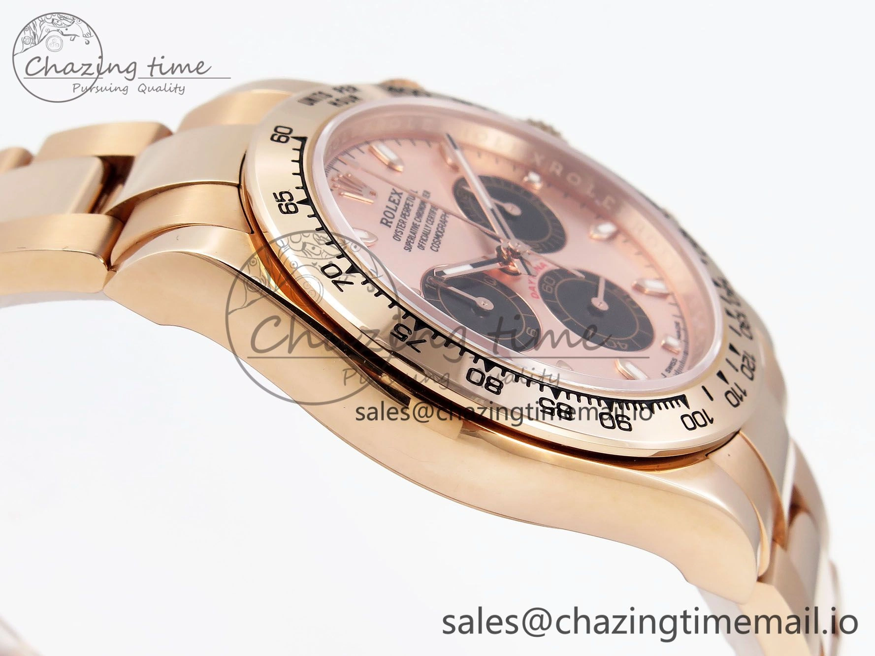 Daytona 116505 KING 1:1 Best Edition Sundust Black Dial on RG Bracelet SH4130