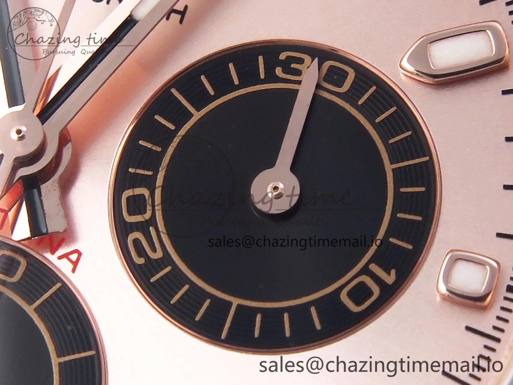 Daytona 116505 KING 1:1 Best Edition Sundust Black Dial on RG Bracelet SH4130