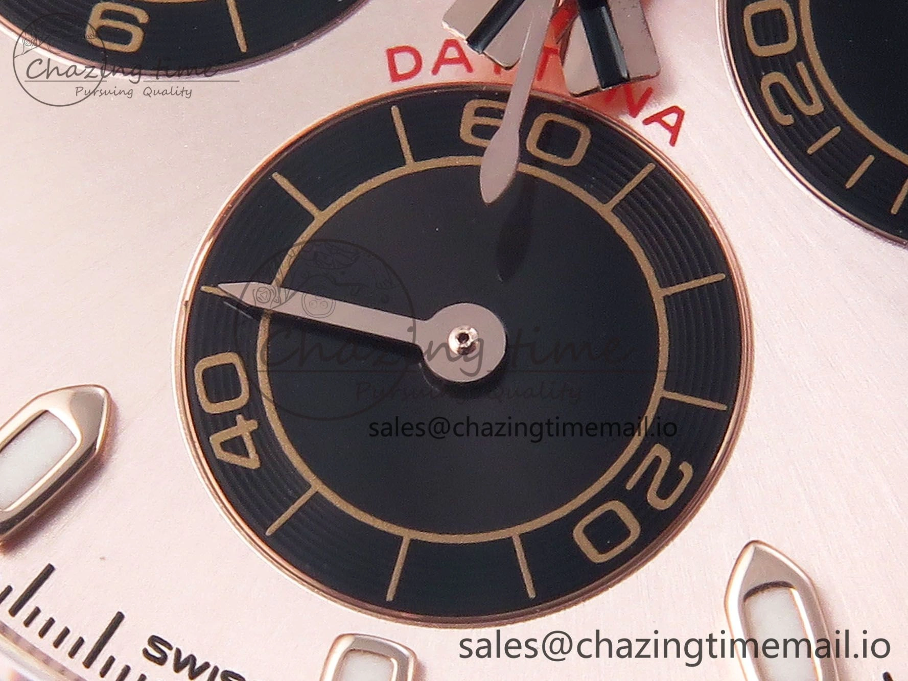 Daytona 116505 KING 1:1 Best Edition Sundust Black Dial on RG Bracelet SH4130