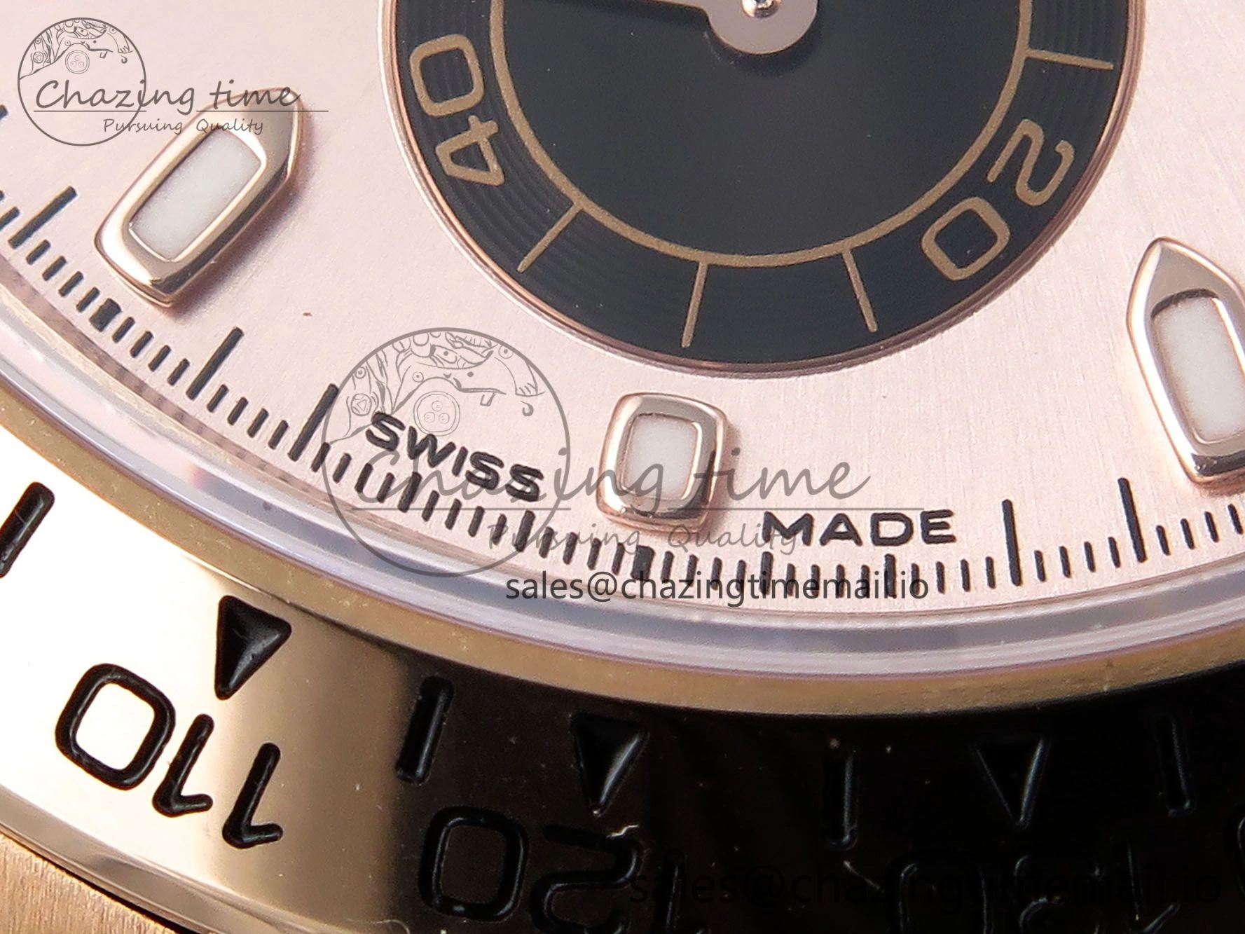 Daytona 116505 KING 1:1 Best Edition Sundust Black Dial on RG Bracelet SH4130