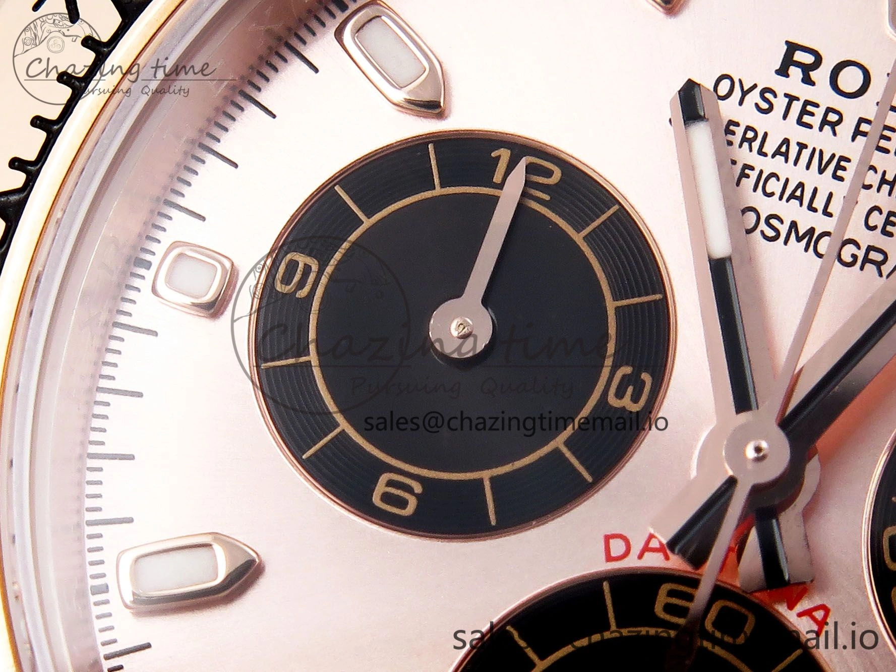 Daytona 116505 KING 1:1 Best Edition Sundust Black Dial on RG Bracelet SH4130