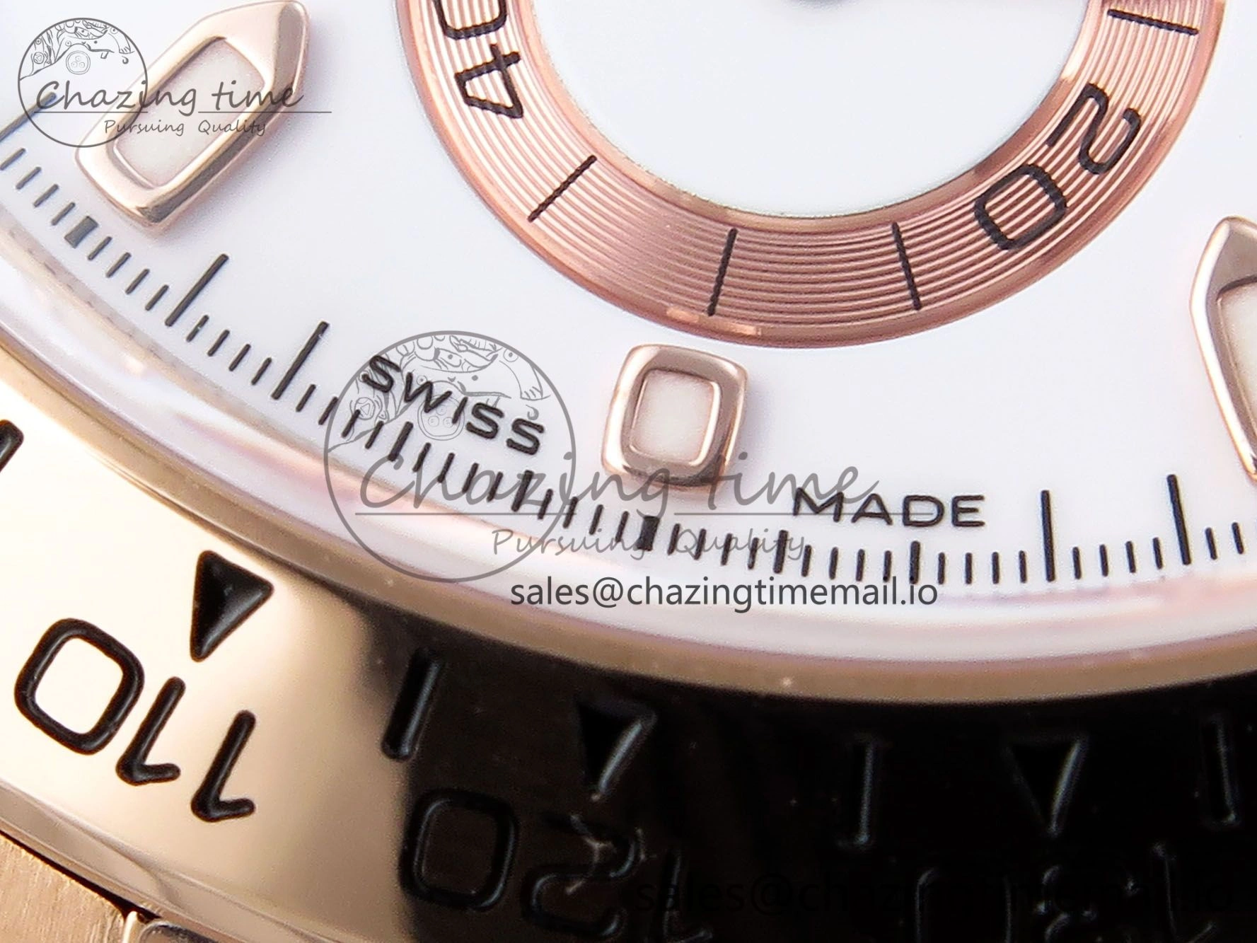 Daytona 116505 KING 1:1 Best Edition White Dial on RG Bracelet SH4130