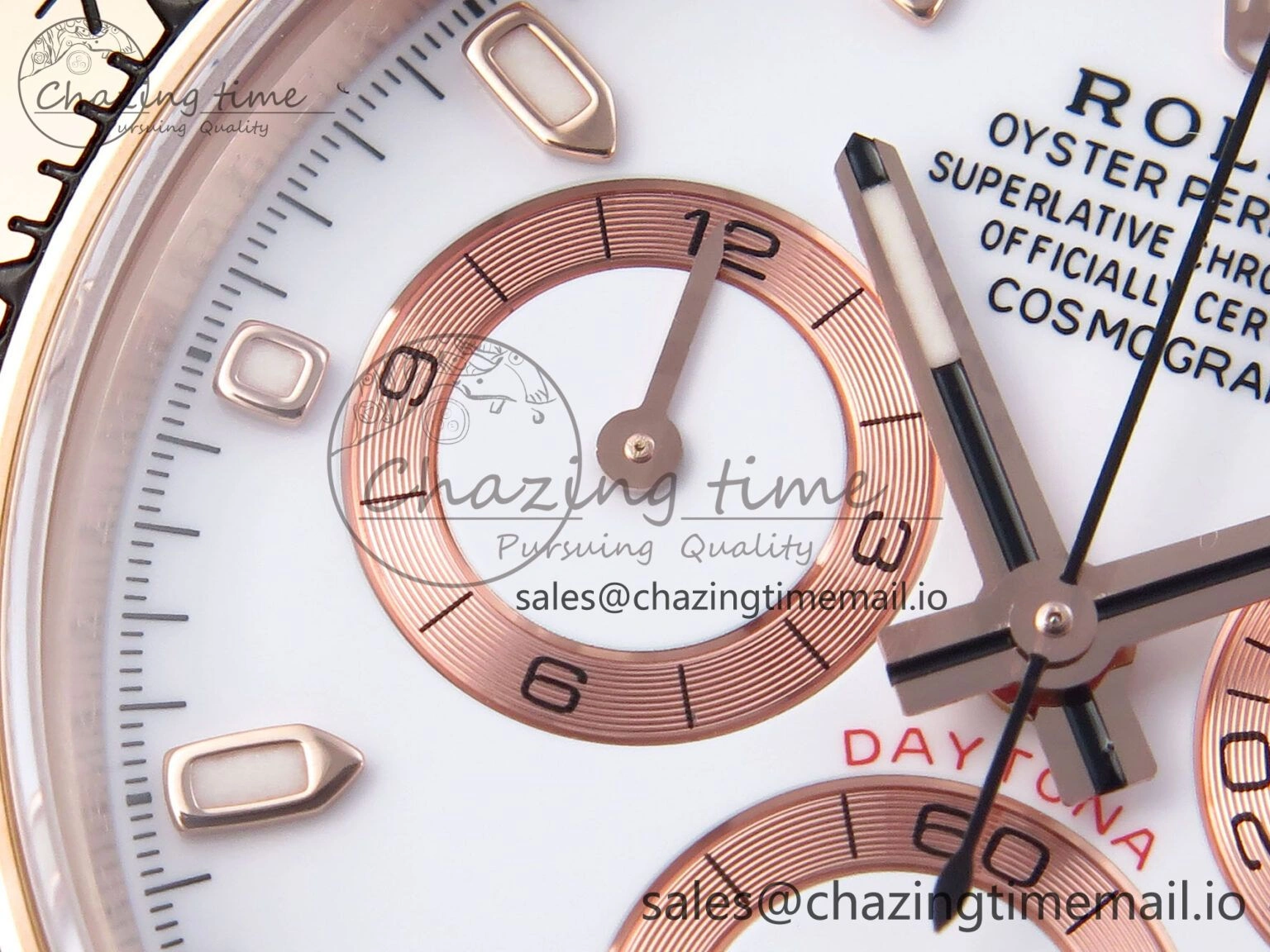 Daytona 116505 KING 1:1 Best Edition White Dial on RG Bracelet SH4130