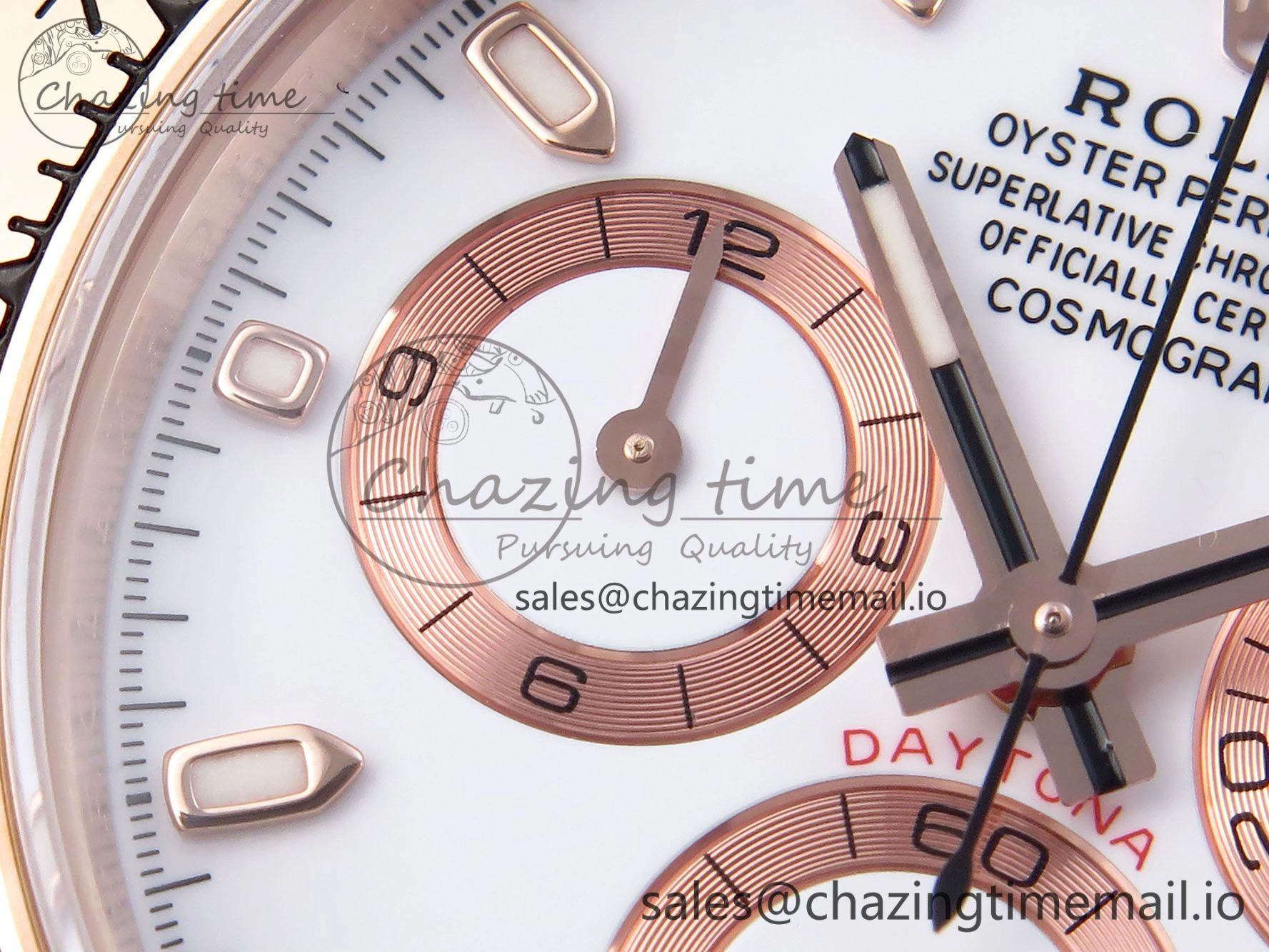Daytona 116505 KING 1:1 Best Edition White Dial on RG Bracelet SH4130