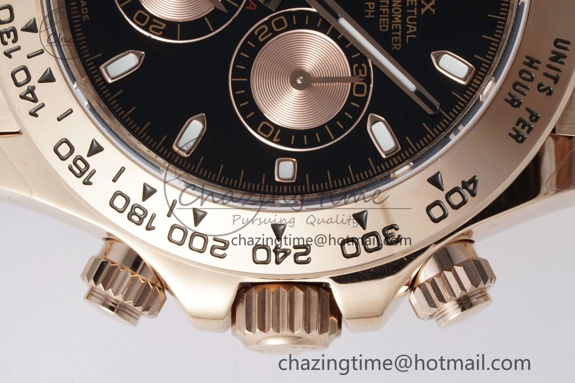 Daytona 116505 QF 1:1 Best Edition Black RG Dial on RG Bracelet SA4130 V2