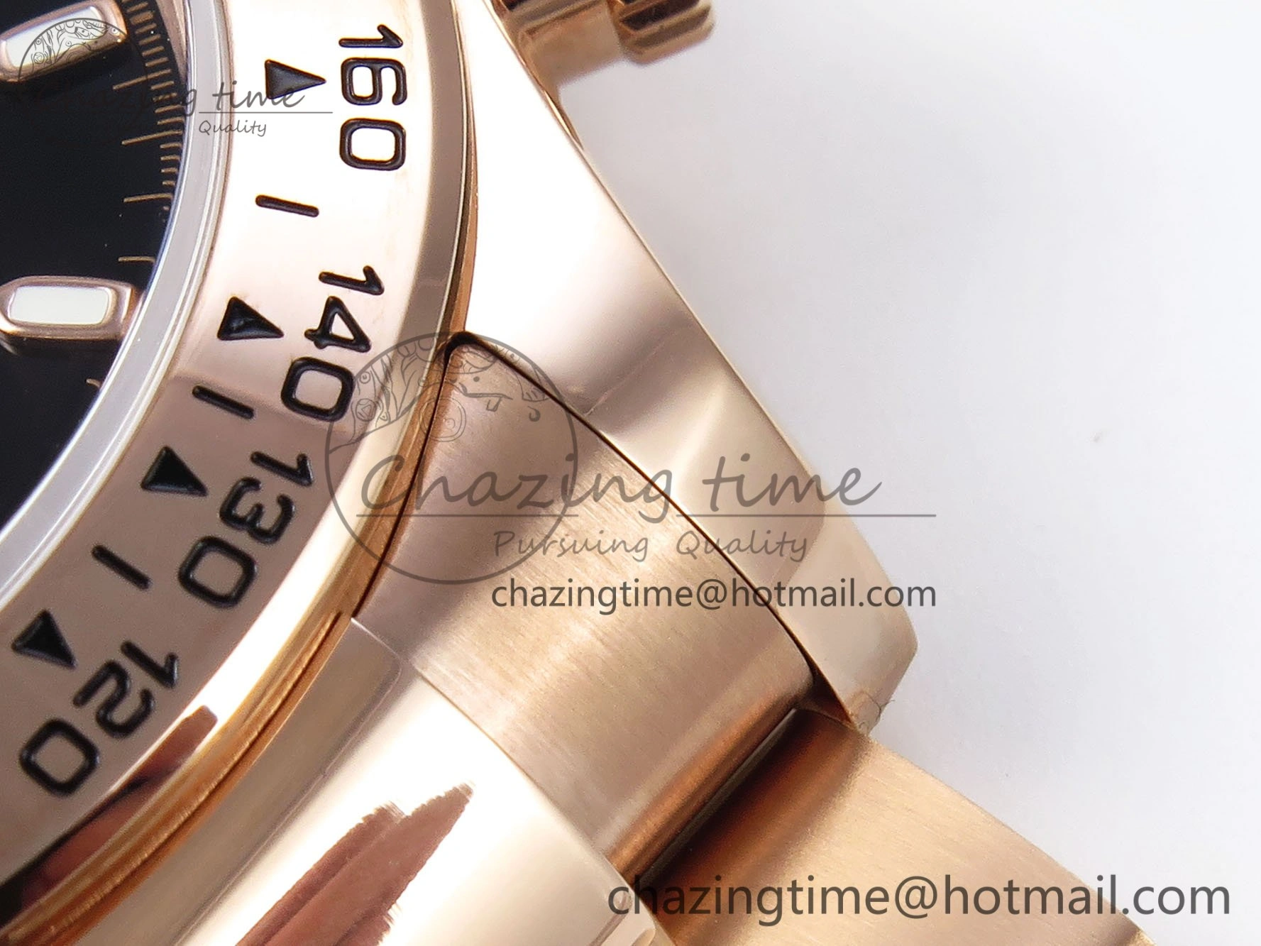 Daytona 116505 QF 1:1 Best Edition Black RG Dial on RG Bracelet SH4130 V3 (Gain Weight)