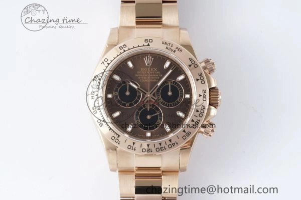 Daytona 116505 QF 1:1 Best Edition Brown Dial on RG Bracelet SA4130 V2