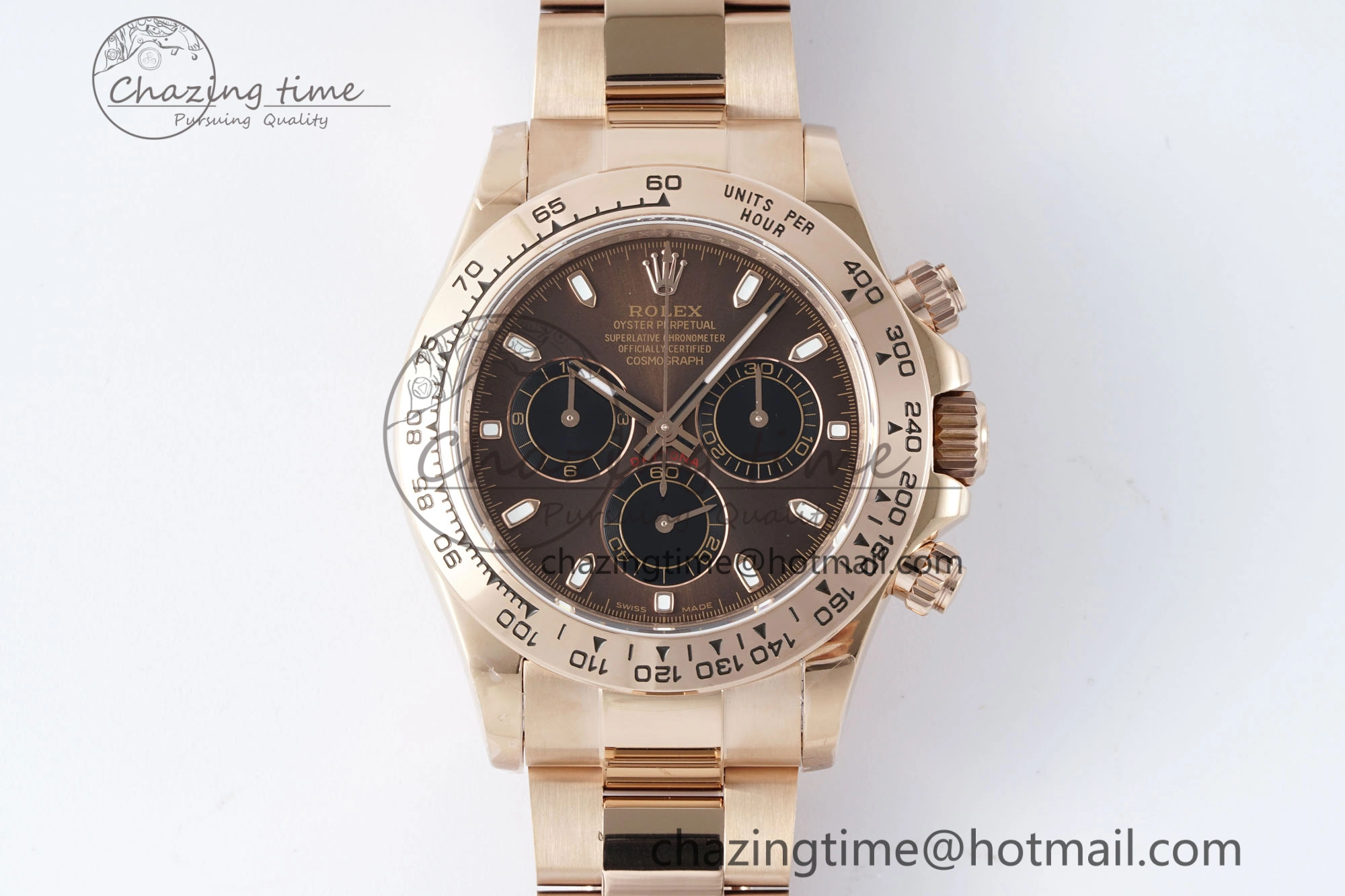 Daytona 116505 QF 1:1 Best Edition Brown Dial on RG Bracelet SA4130 V2