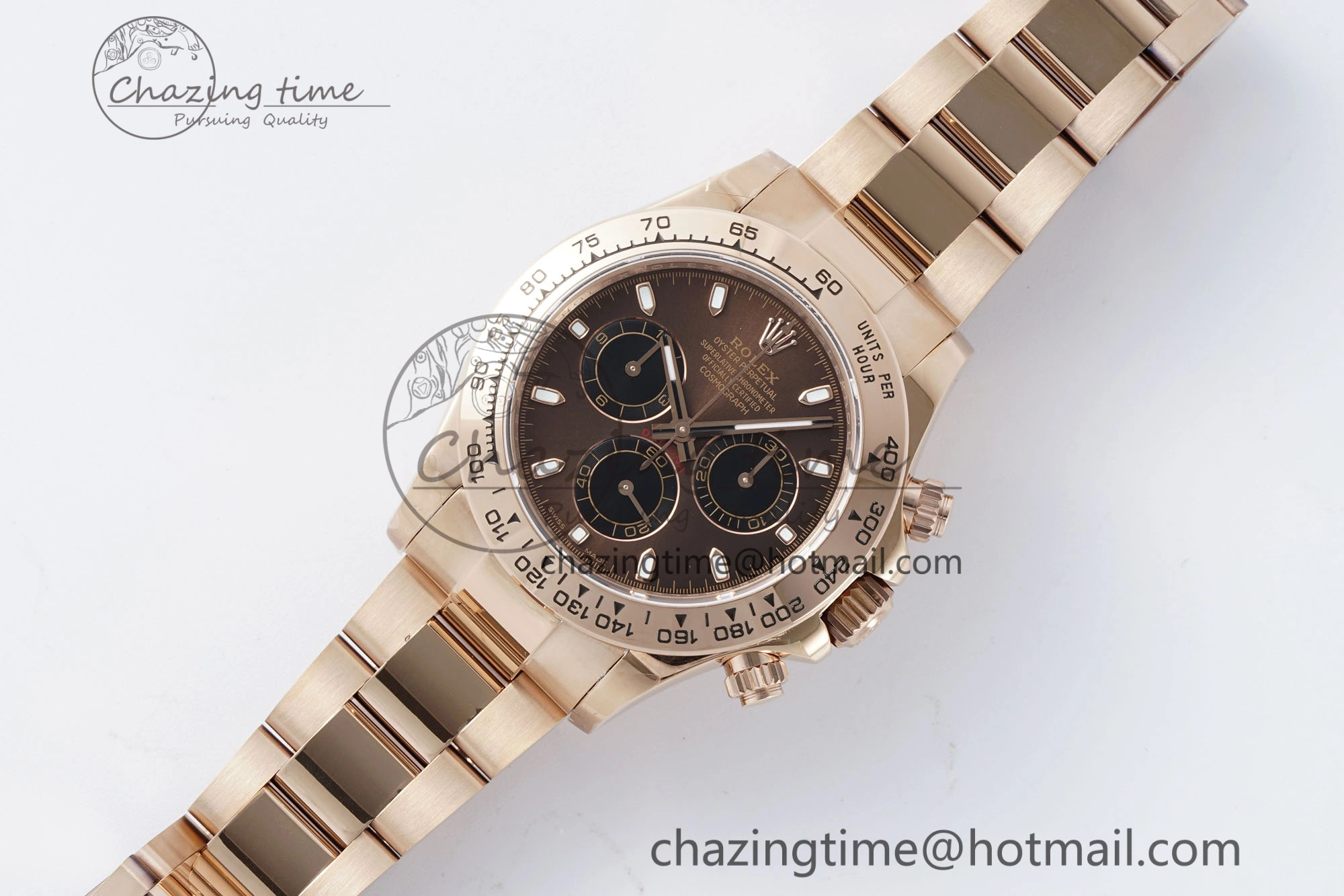 Daytona 116505 QF 1:1 Best Edition Brown Dial on RG Bracelet SA4130 V2