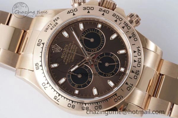 Daytona 116505 QF 1:1 Best Edition Brown Dial on RG Bracelet SA4130 V2