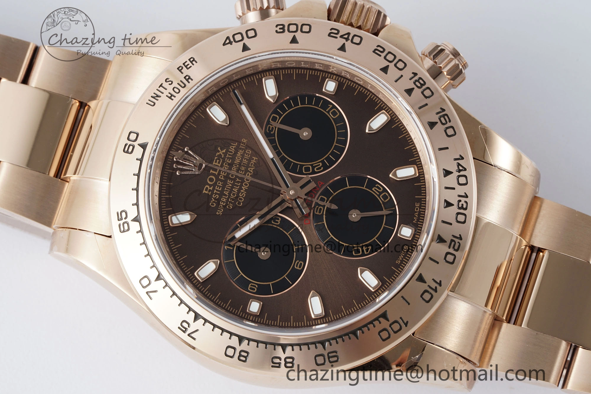 Daytona 116505 QF 1:1 Best Edition Brown Dial on RG Bracelet SA4130 V2