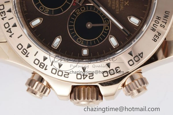 Daytona 116505 QF 1:1 Best Edition Brown Dial on RG Bracelet SA4130 V2