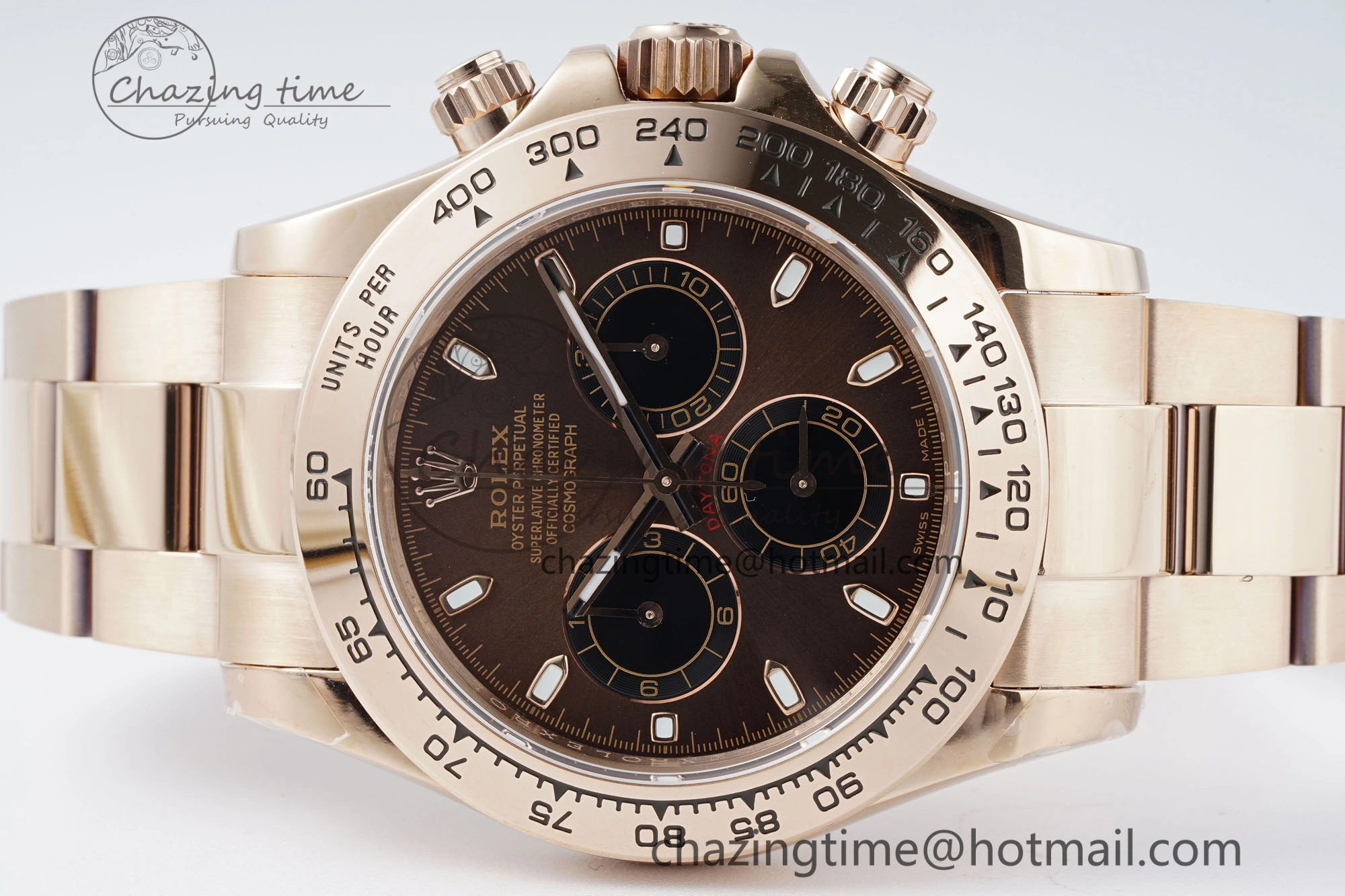 Daytona 116505 QF 1:1 Best Edition Brown Dial on RG Bracelet SA4130 V2
