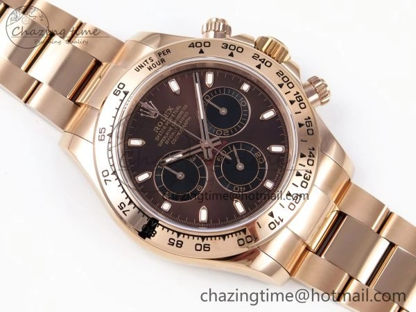 Daytona 116505 QF 1:1 Best Edition Brown Dial on RG Bracelet SH4130 V3 (Gain Weight)