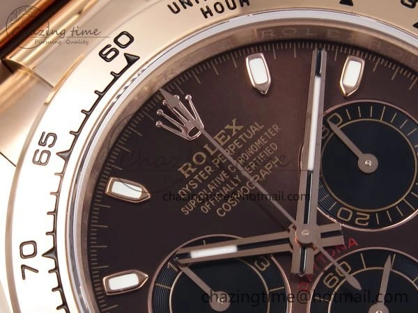 Daytona 116505 QF 1:1 Best Edition Brown Dial on RG Bracelet SH4130 V3 (Gain Weight)