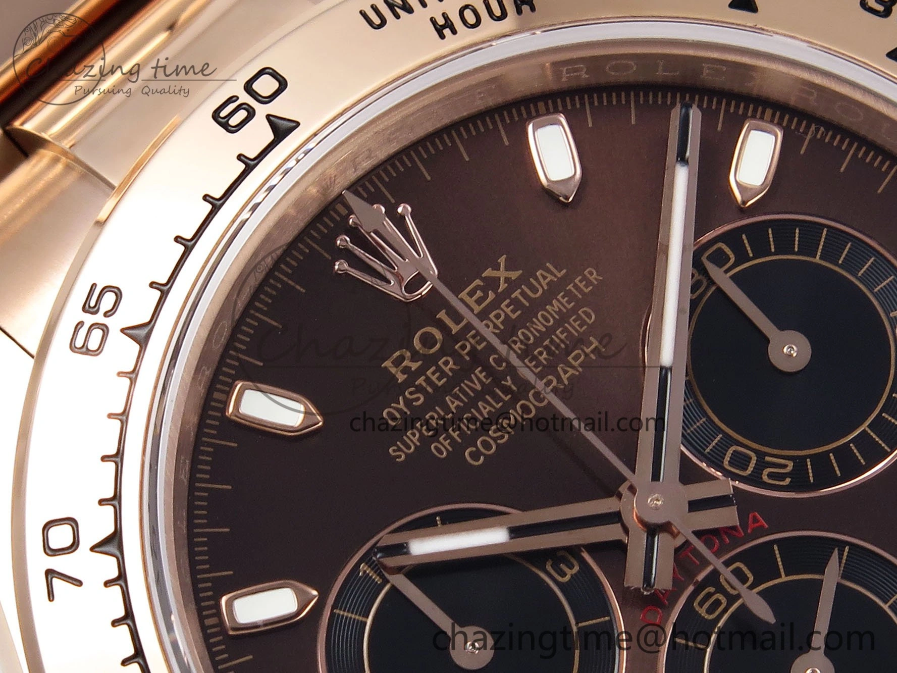 Daytona 116505 QF 1:1 Best Edition Brown Dial on RG Bracelet SH4130 V3 (Gain Weight)