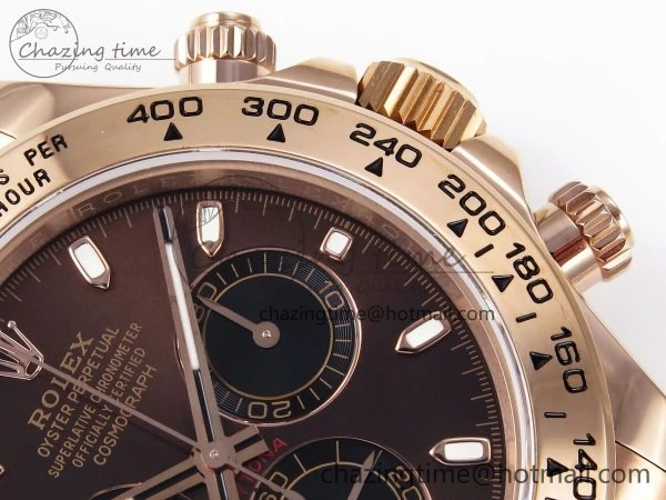 Daytona 116505 QF 1:1 Best Edition Brown Dial on RG Bracelet SH4130 V3 (Gain Weight)