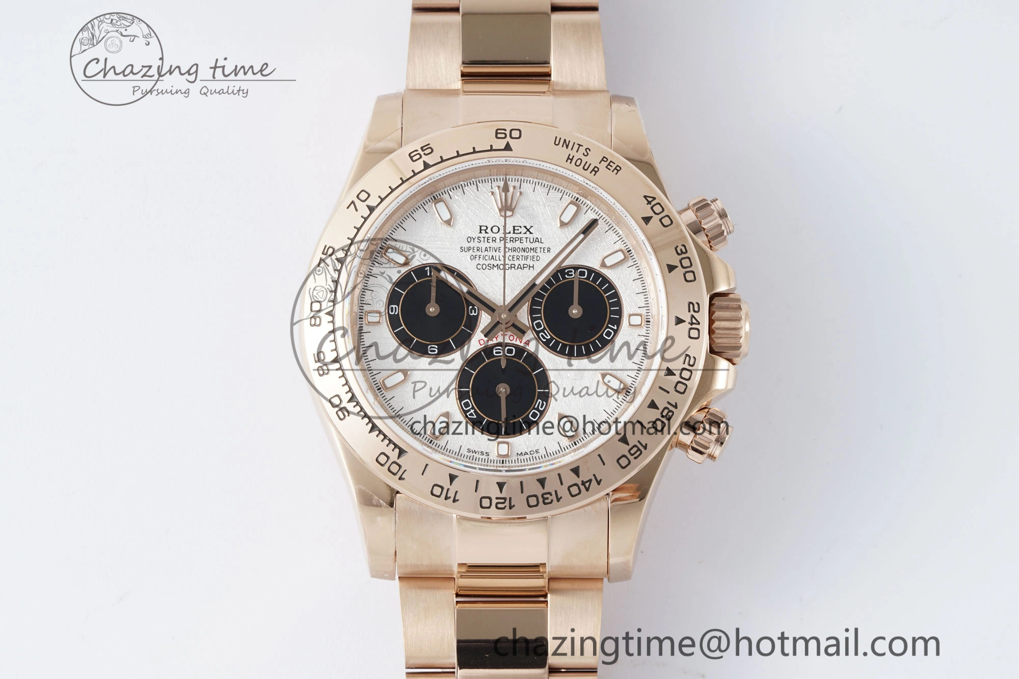 Daytona 116505 QF 1:1 Best Edition Meteorite Dial on RG Bracelet SA4130 V2