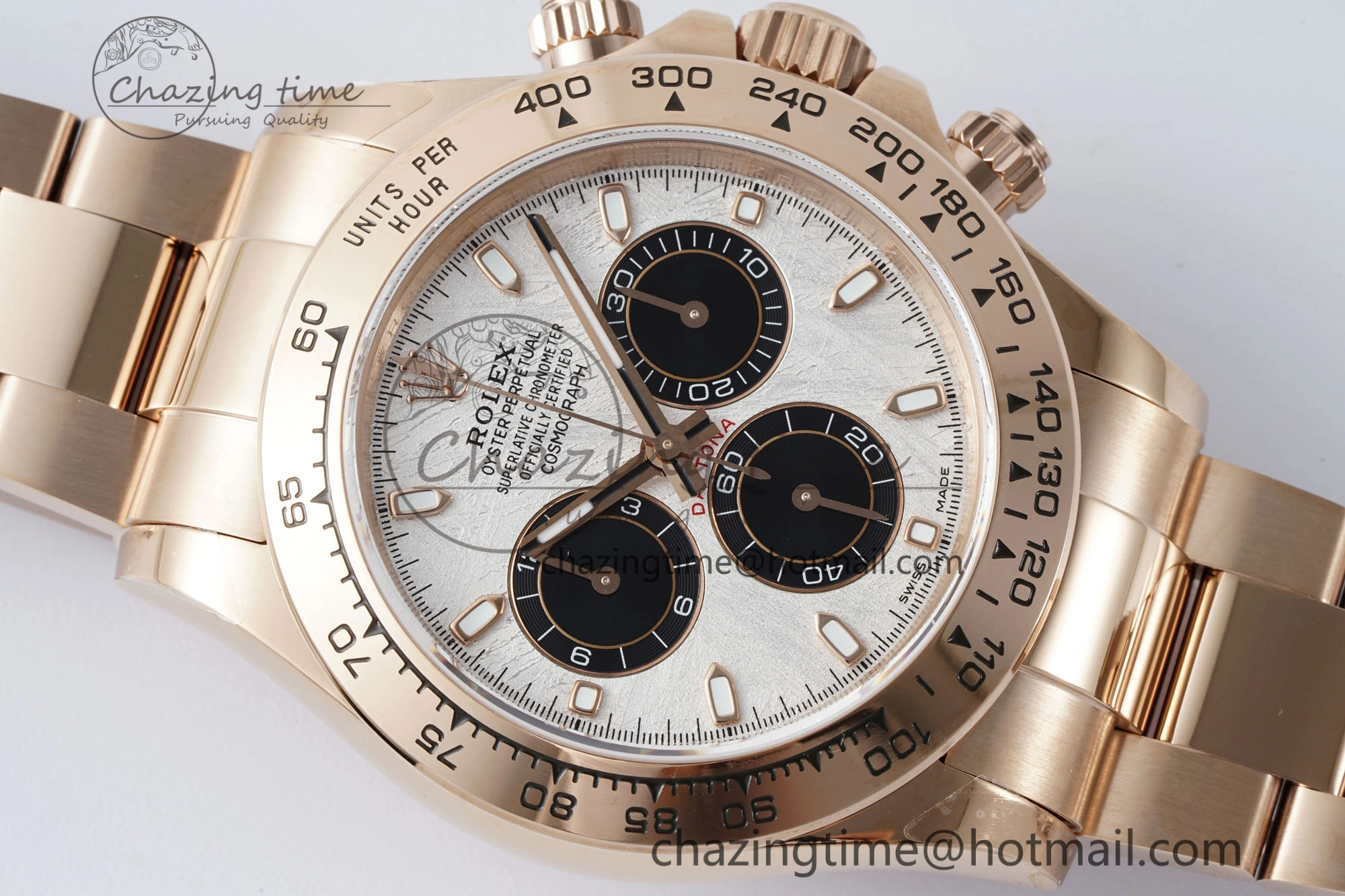 Daytona 116505 QF 1:1 Best Edition Meteorite Dial on RG Bracelet SA4130 V2
