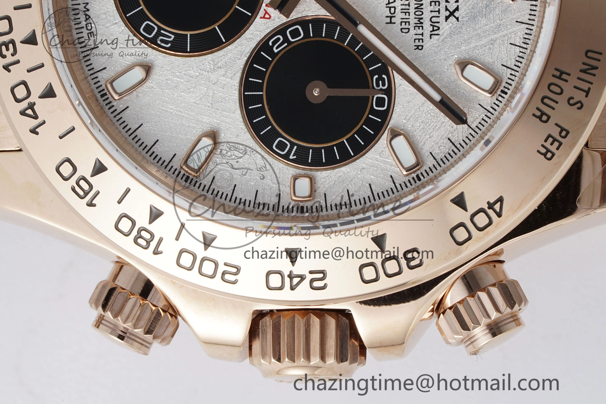 Daytona 116505 QF 1:1 Best Edition Meteorite Dial on RG Bracelet SA4130 V2