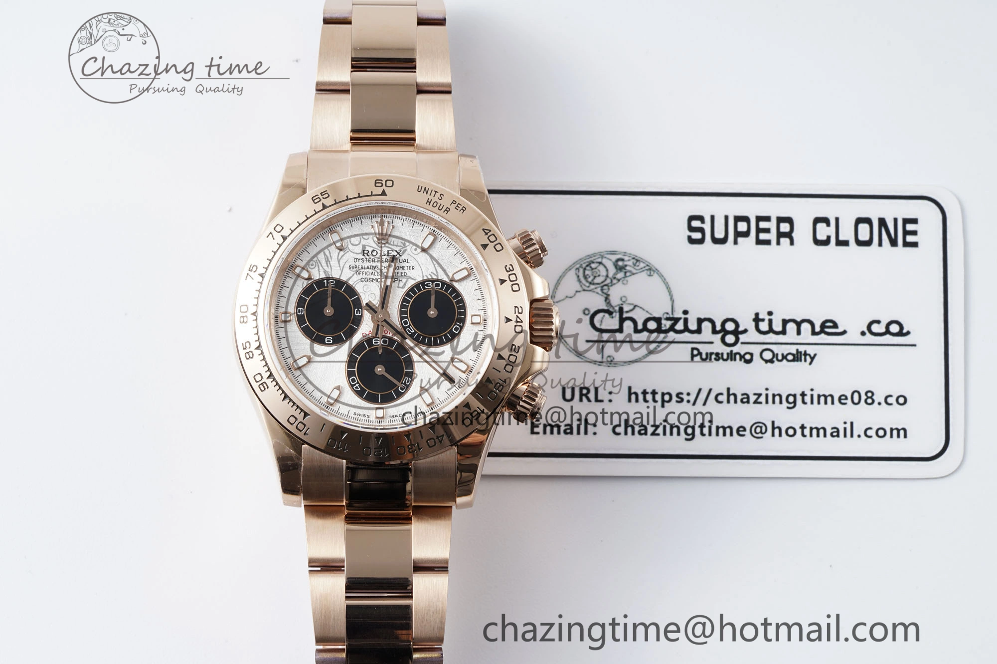 Daytona 116505 QF 1:1 Best Edition Meteorite Dial on RG Bracelet SA4130 V2