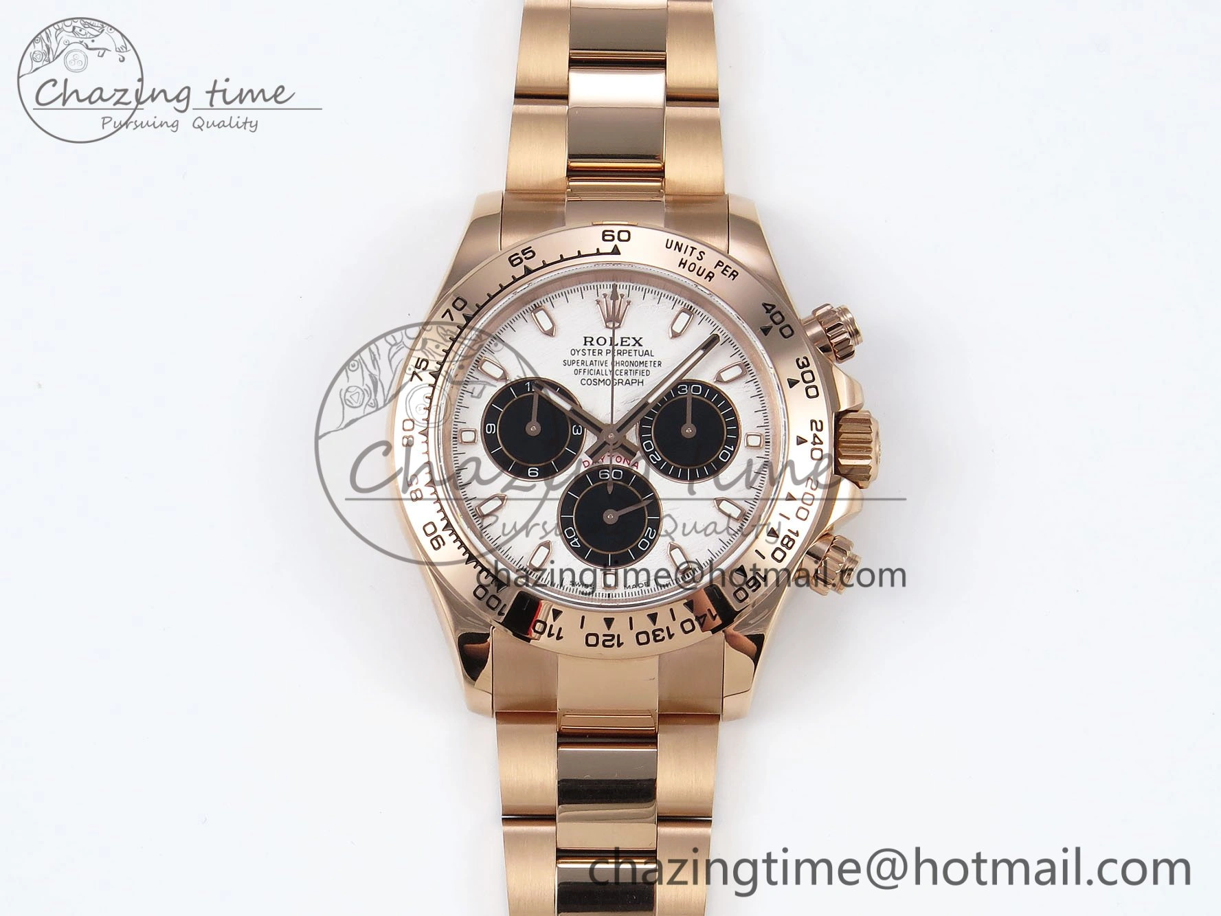 Daytona 116505 QF 1:1 Best Edition Meteorite Dial on RG Bracelet SH4130 V3 (Gain Weight)