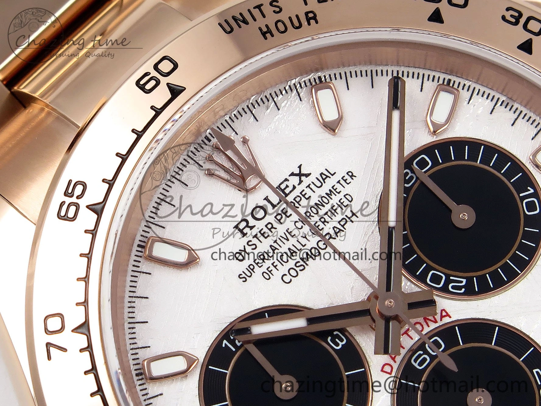 Daytona 116505 QF 1:1 Best Edition Meteorite Dial on RG Bracelet SH4130 V3 (Gain Weight)