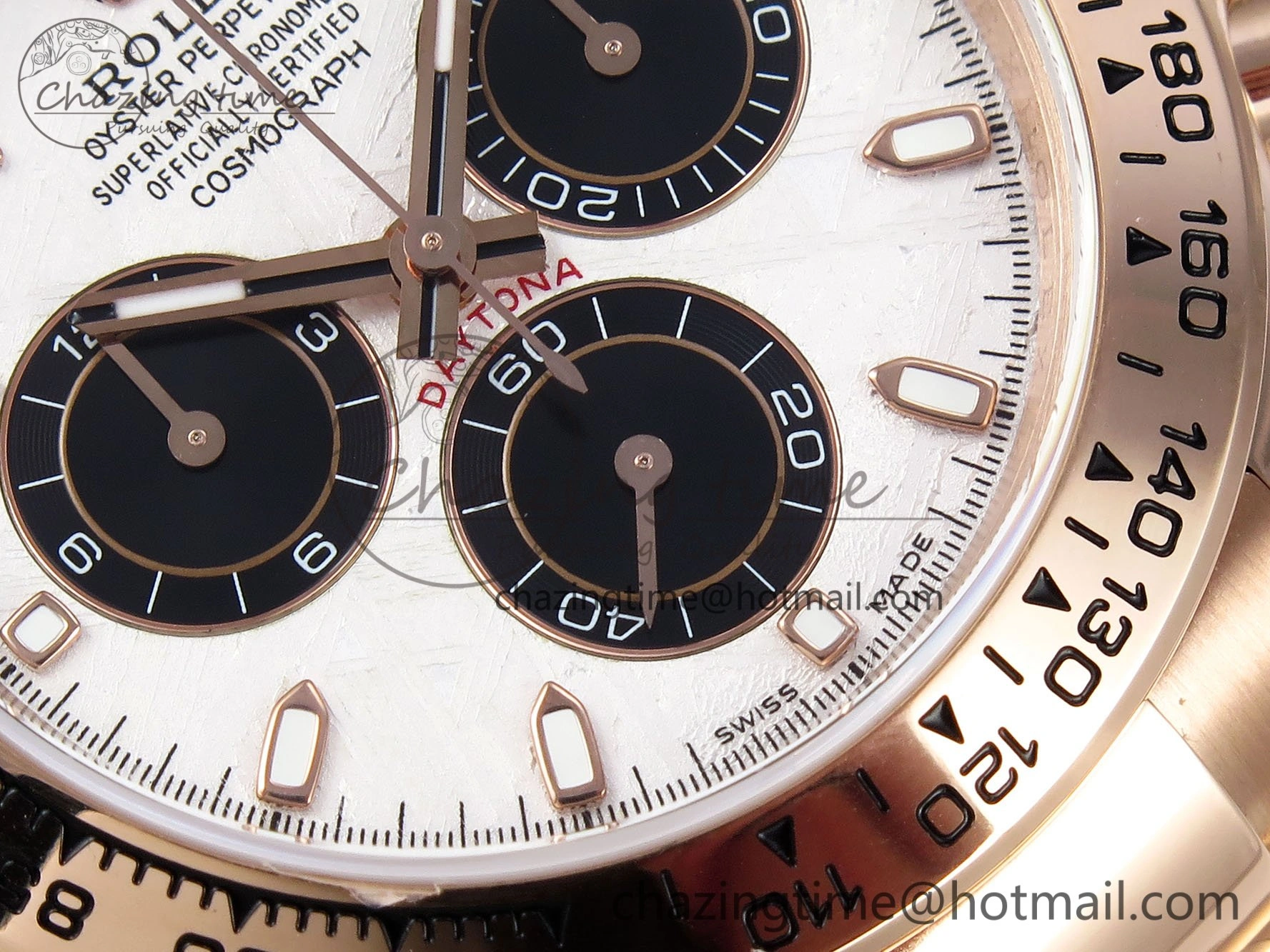 Daytona 116505 QF 1:1 Best Edition Meteorite Dial on RG Bracelet SH4130 V3 (Gain Weight)