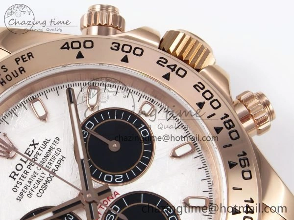 Daytona 116505 QF 1:1 Best Edition Meteorite Dial on RG Bracelet SH4130 V3 (Gain Weight)