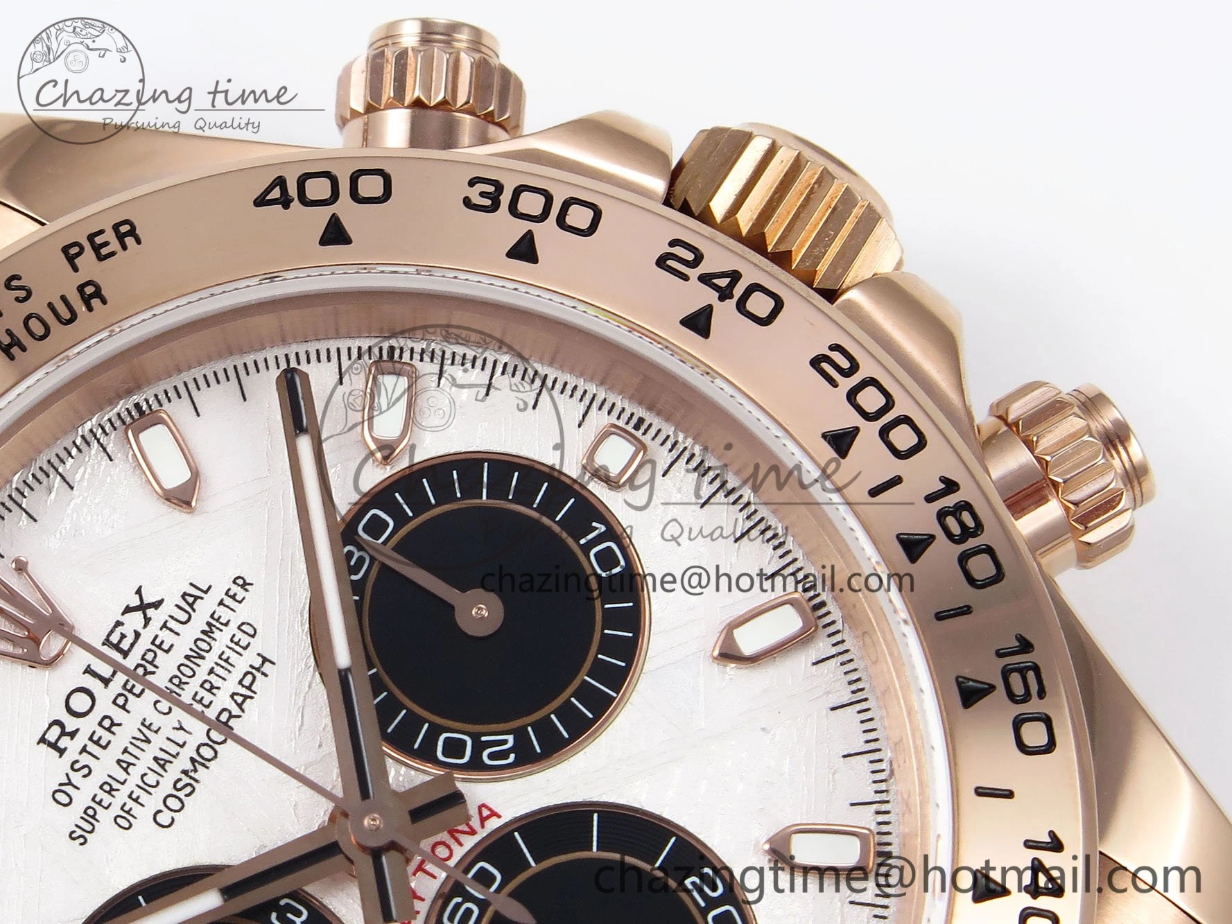 Daytona 116505 QF 1:1 Best Edition Meteorite Dial on RG Bracelet SH4130 V3 (Gain Weight)