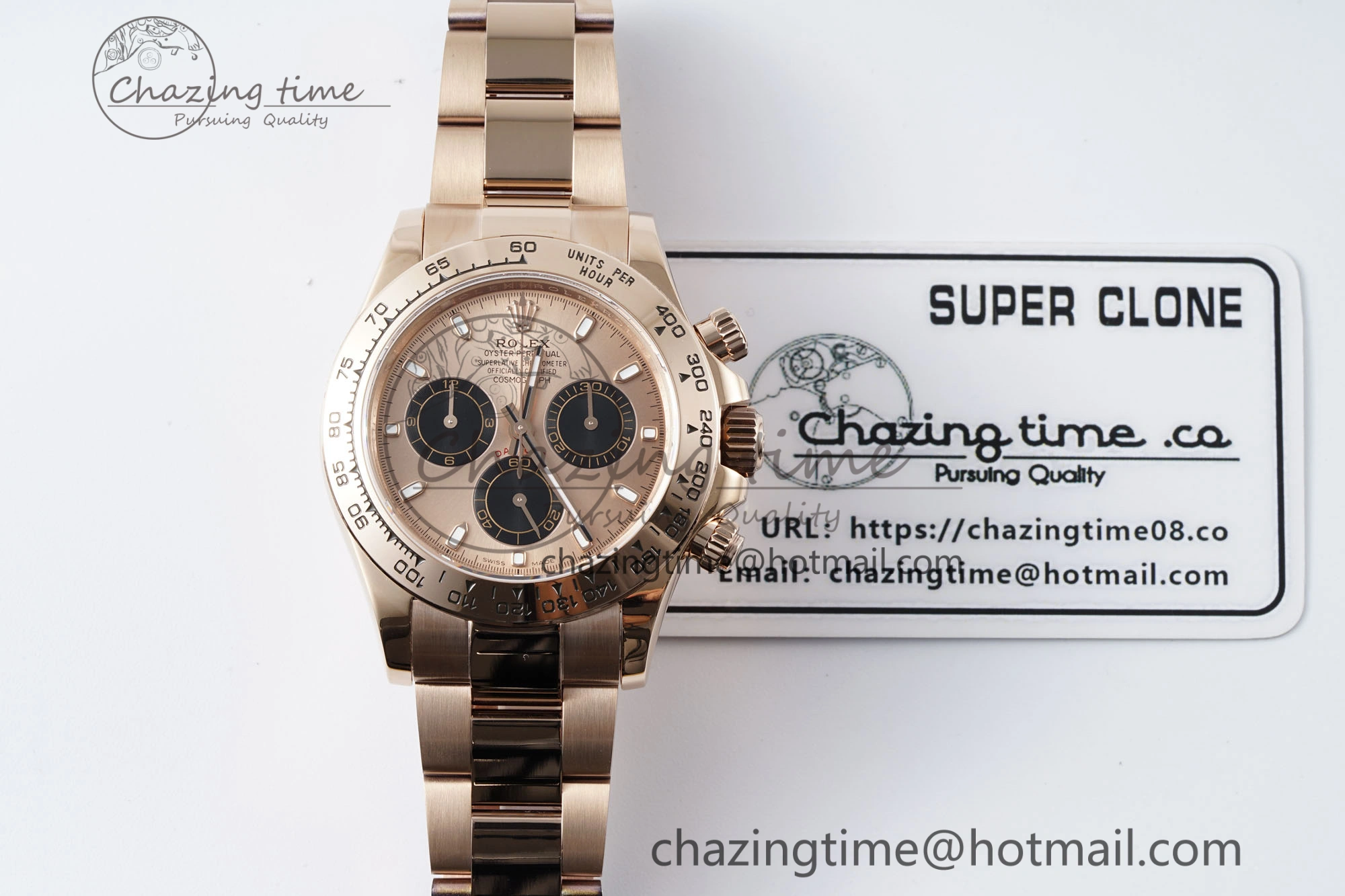Daytona 116505 QF 1:1 Best Edition RG Dial on RG Bracelet SA4130 V2