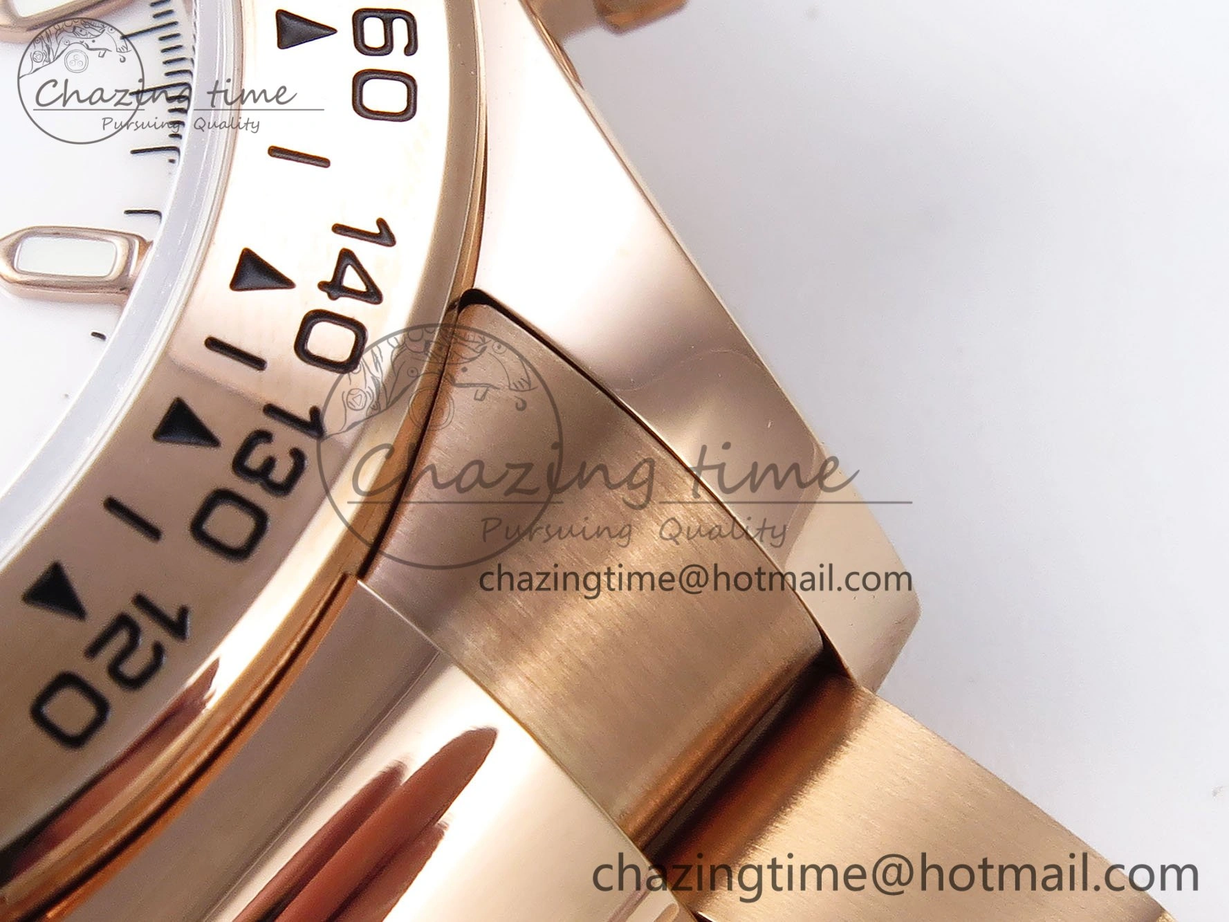 Daytona 116505 QF 1:1 Best Edition White Dial on RG Bracelet SH4130 V3 (Gain Weight)