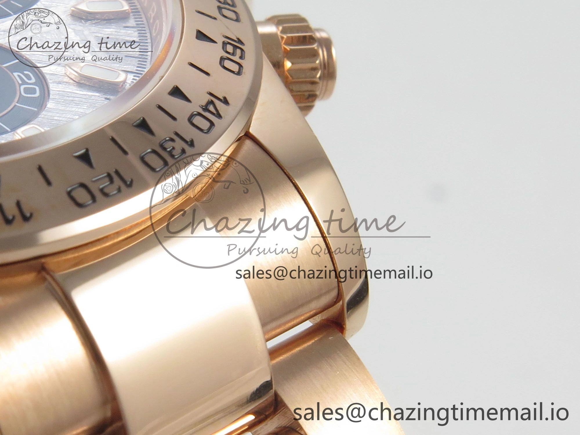 Daytona 116505 RG 3CF 1:1 Best Edition RG Bezel Meteorite Dial on RG Bracelet SH4130 V2(Mod Version)