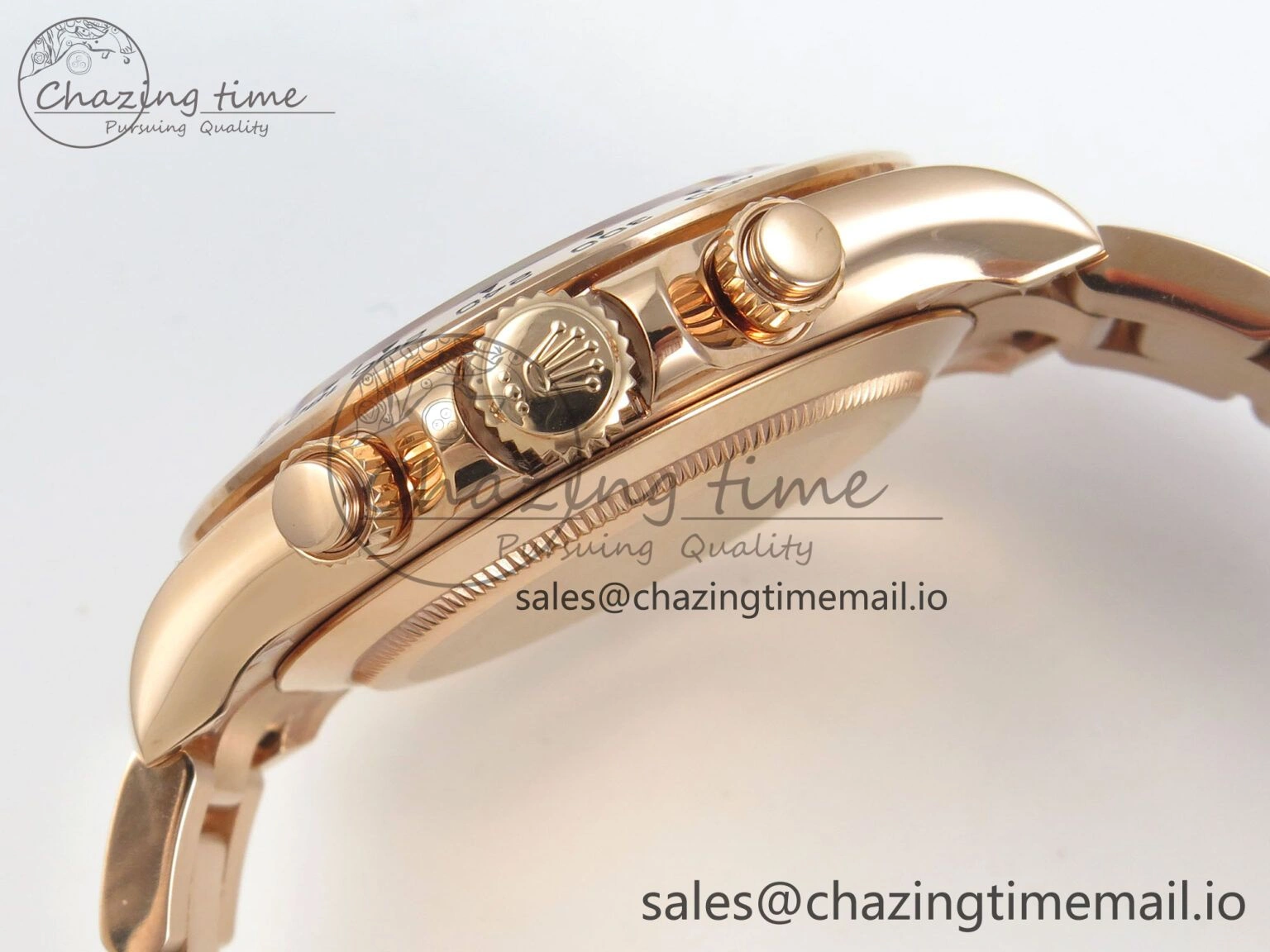 Daytona 116505 RG 3CF 1:1 Best Edition RG Bezel Meteorite Dial on RG Bracelet SH4130 V2(Mod Version)