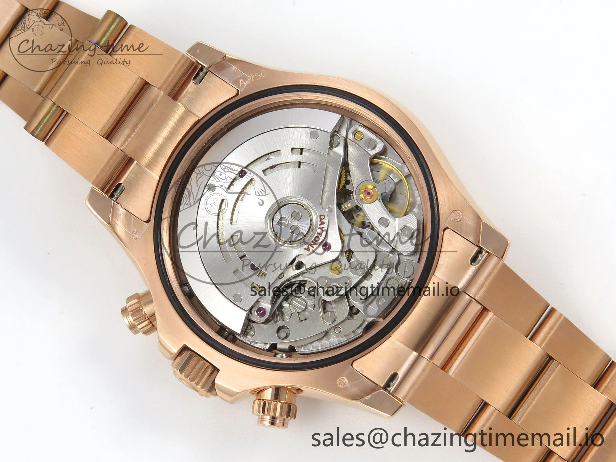 Daytona 116505 RG 3CF 1:1 Best Edition RG Bezel Meteorite Dial on RG Bracelet SH4130 V2(Mod Version)