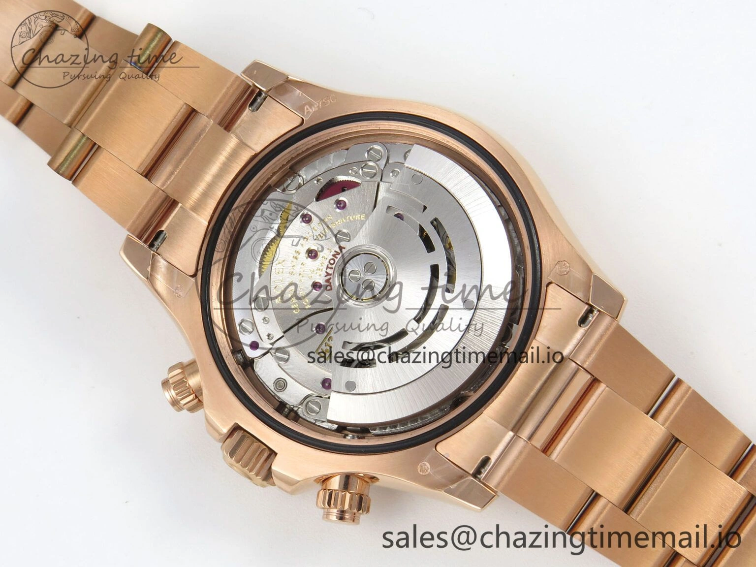 Daytona 116505 RG 3CF 1:1 Best Edition RG Bezel Meteorite Dial on RG Bracelet SH4130 V2(Mod Version)