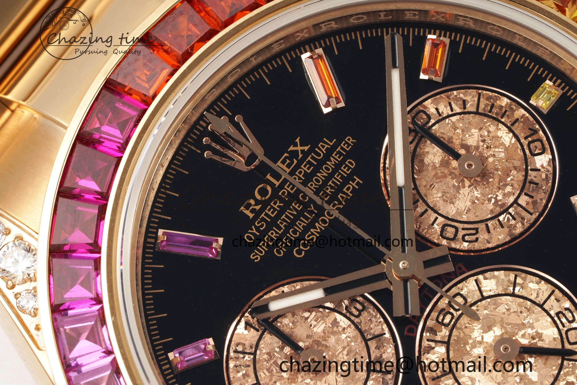 Daytona 116505 Rainbow IPK Best Edition Black RG Dial on RG Bracelet SA4130