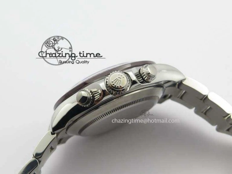 Daytona 116506 1:1 Noob Best Edition Brown Ceramic Bezel Ice Blue Dial On SS Bracelet A7750
