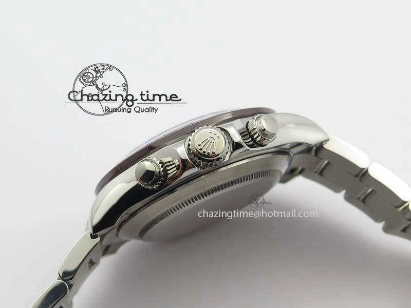Daytona 116506 1:1 Noob Best Edition Brown Ceramic Bezel Ice Blue Dial On SS Bracelet A7750