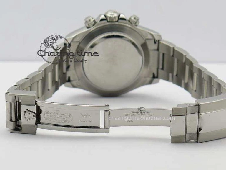 Daytona 116506 1:1 Noob Best Edition Brown Ceramic Bezel Ice Blue Dial On SS Bracelet A7750
