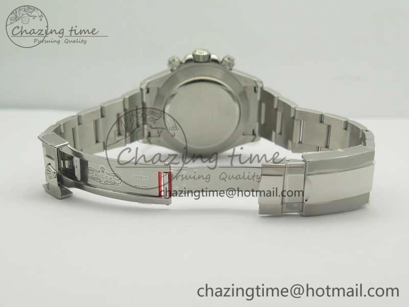 Daytona 116506 ARF 1:1 Best Edition 904L SS Case and Bracelet Ice Blue Dial Lume Markers A4130 Super Clone V2