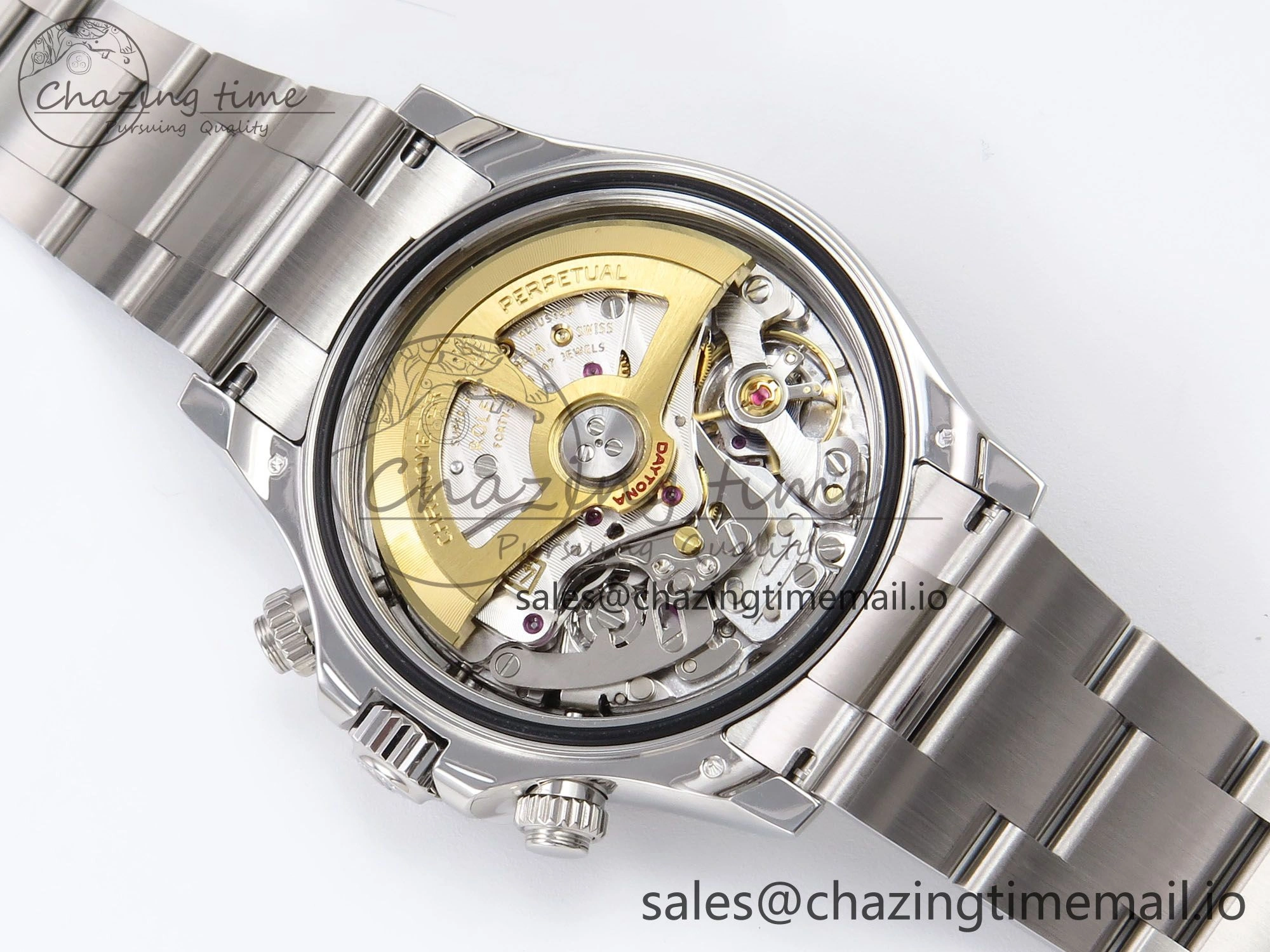 Daytona 116506 AR+SF 1:1 Best Edition Ice Blue Brown Dial Crystal Markers on SS Bracelet SH4131