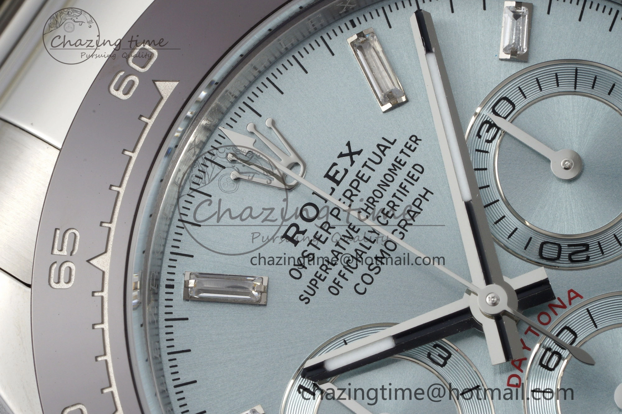 Daytona 116506 Brown Ceramic BTF 1:1 Best Edition Ice Blue Dial Crystal Marker on SS Bracelet SA4130 V2