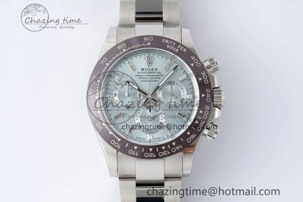 Daytona 116506 Brown Ceramic BTF 1:1 Best Edition Ice Blue Dial Crystal Marker on SS Bracelet SA4130 V2