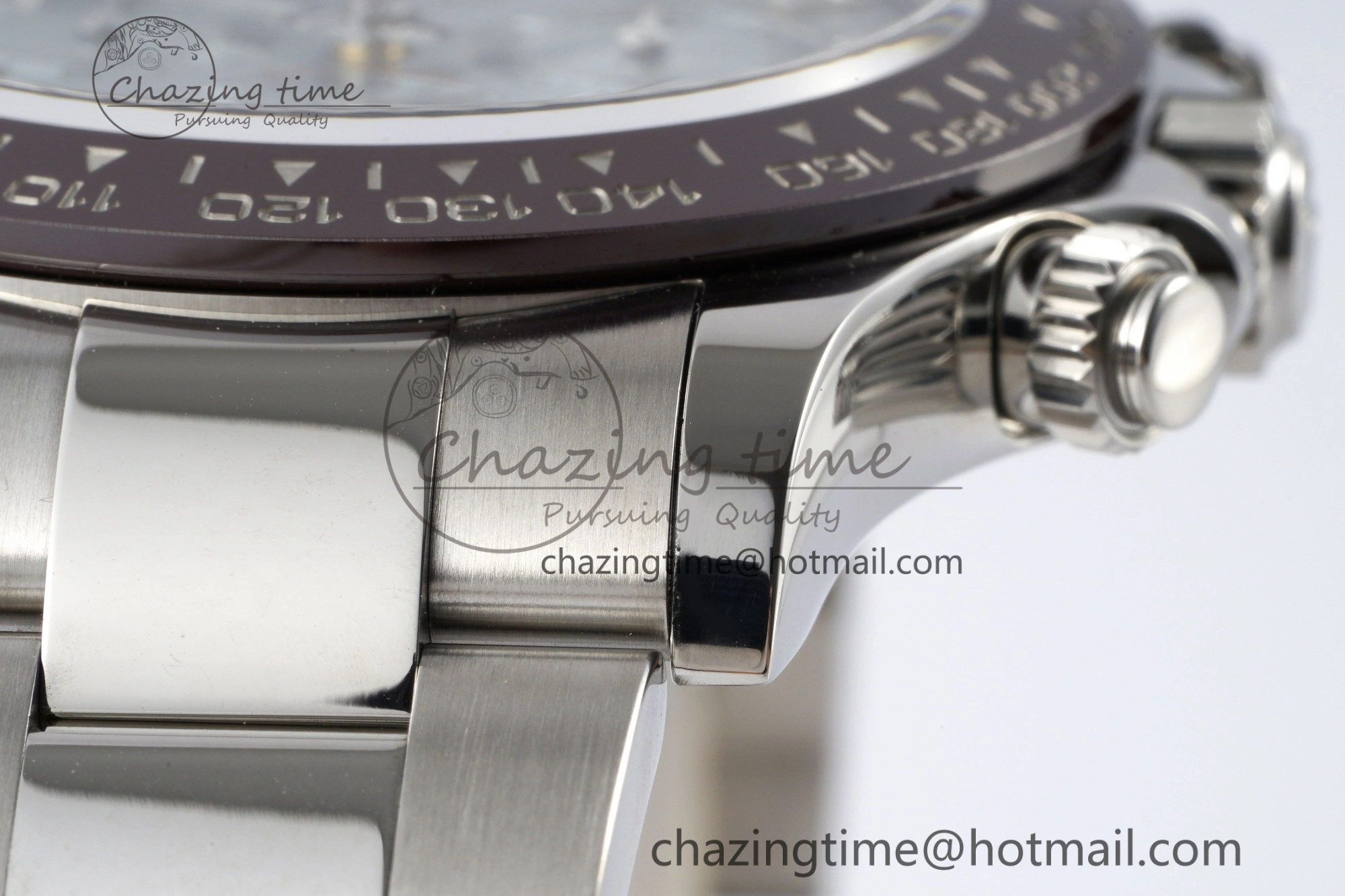 Daytona 116506 Brown Ceramic BTF 1:1 Best Edition Ice Blue Dial Crystal Marker on SS Bracelet SA4130 V2