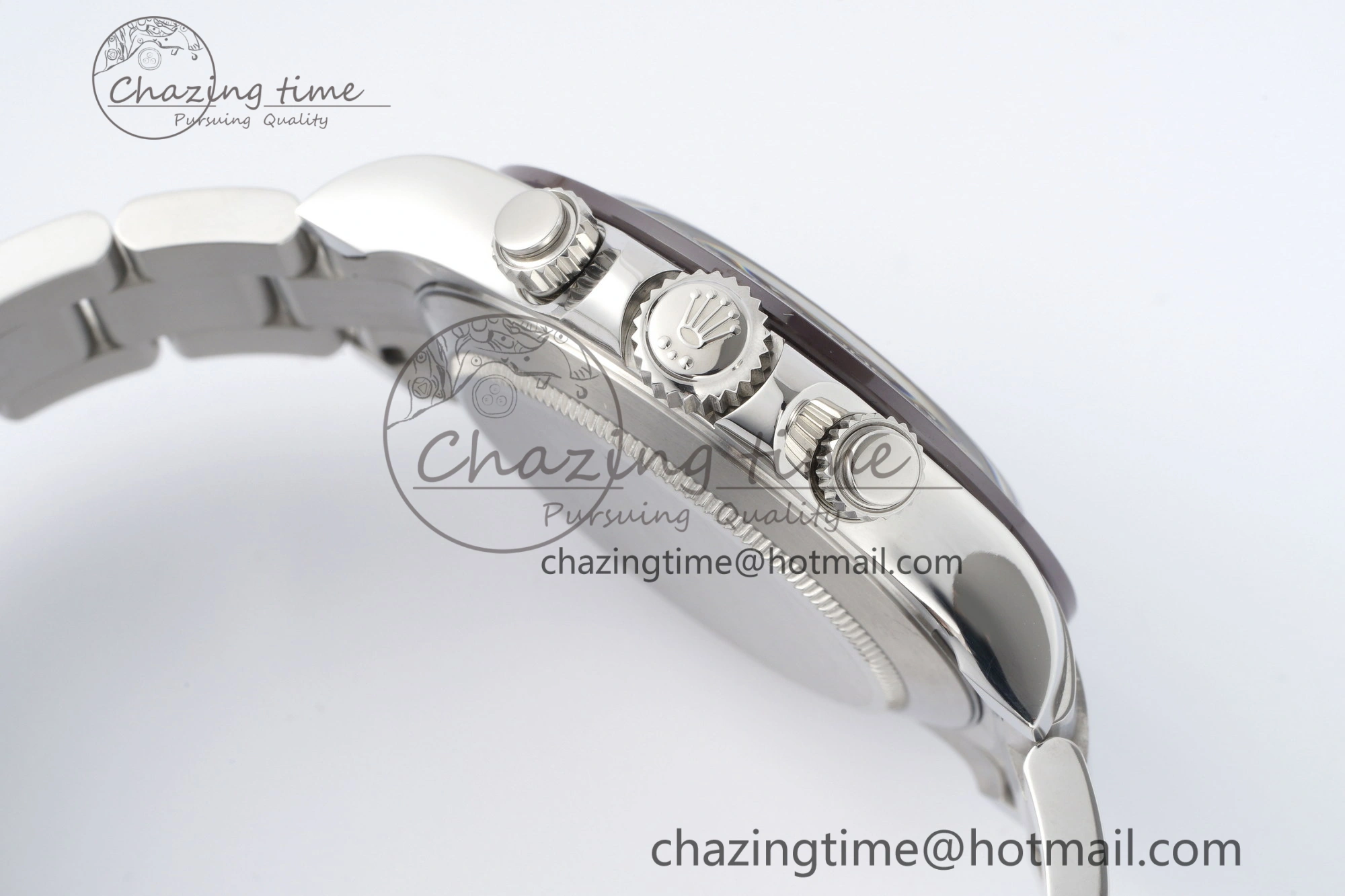 Daytona 116506 Brown Ceramic BTF 1:1 Best Edition Ice Blue Dial Crystal Marker on SS Bracelet SA4130 V2