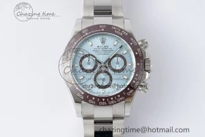 Daytona 116506 Brown Ceramic BTF 1:1 Best Edition Ice Blue Dial on SS Bracelet SA4130 V2