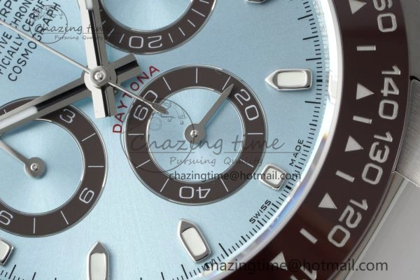 Daytona 116506 Brown Ceramic BTF 1:1 Best Edition Ice Blue Dial on SS Bracelet SA4130 V2