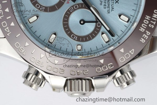 Daytona 116506 Brown Ceramic BTF 1:1 Best Edition Ice Blue Dial on SS Bracelet SA4130 V2